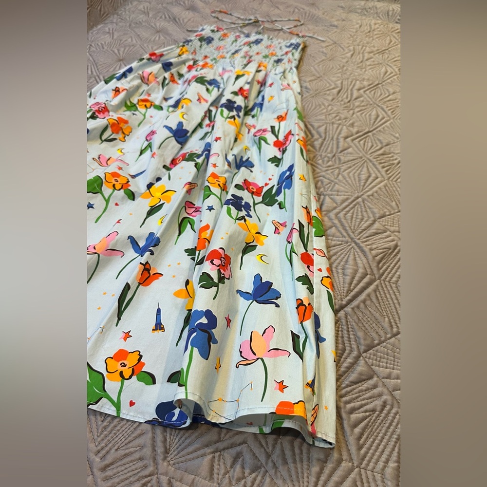 Hill House Lucy Nap Dress in Space Floral, NWOT - Picture 4 of 5